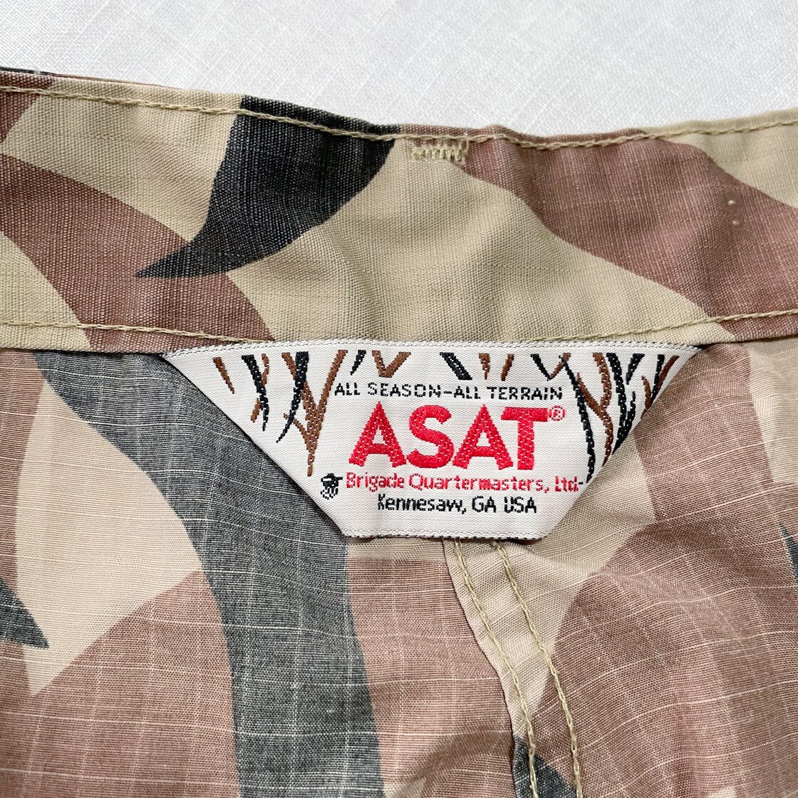 希少 90s ASAT リップストップ生地 トライバルカモ フィールドパンツ 
