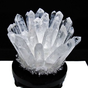 1.4Kg 水晶 クラスター 水晶 原石 台座付属 一点物 182-8384