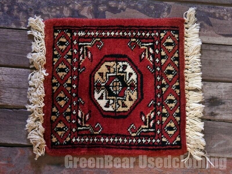 RAGR646 ビンテージトライバルラグ 配送 ウール絨毯 65cm×122cm