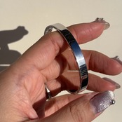 -シークレットエングレイビング-ハワイアンバングル(スクロール/6mm)