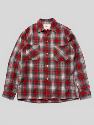 50's~ TOWN TOPIC loop collar shirt S