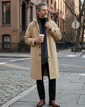 クラシック シティトレンチコート 2色　A0248