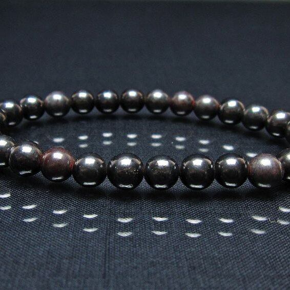 スギライト ブレスレット 7mm ブラックスギライト ブレス 一点物 メール便可 [M便 1/10] 111-45537