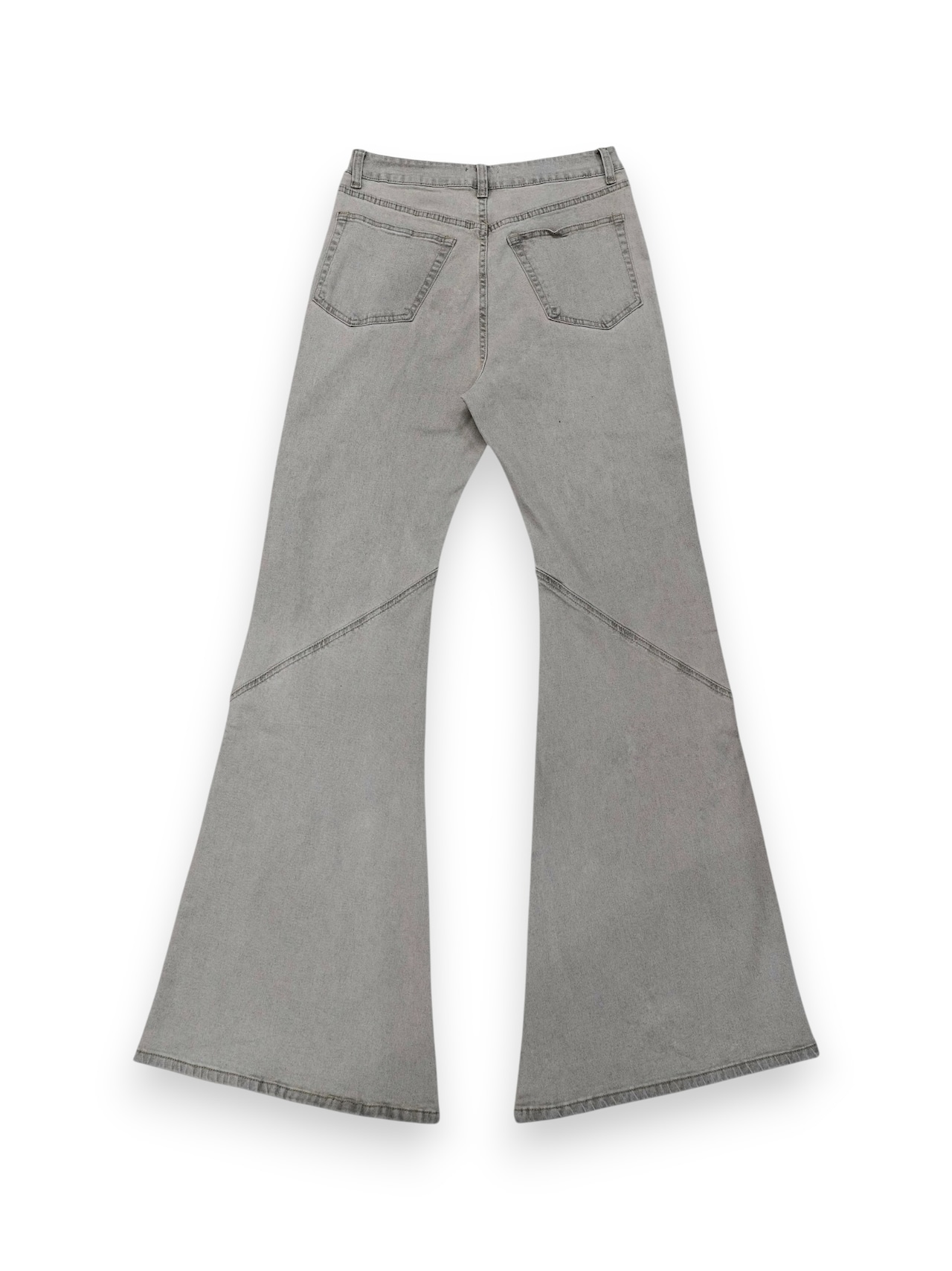 【PLANET STUDIO】pale washed switching flare denim pants
