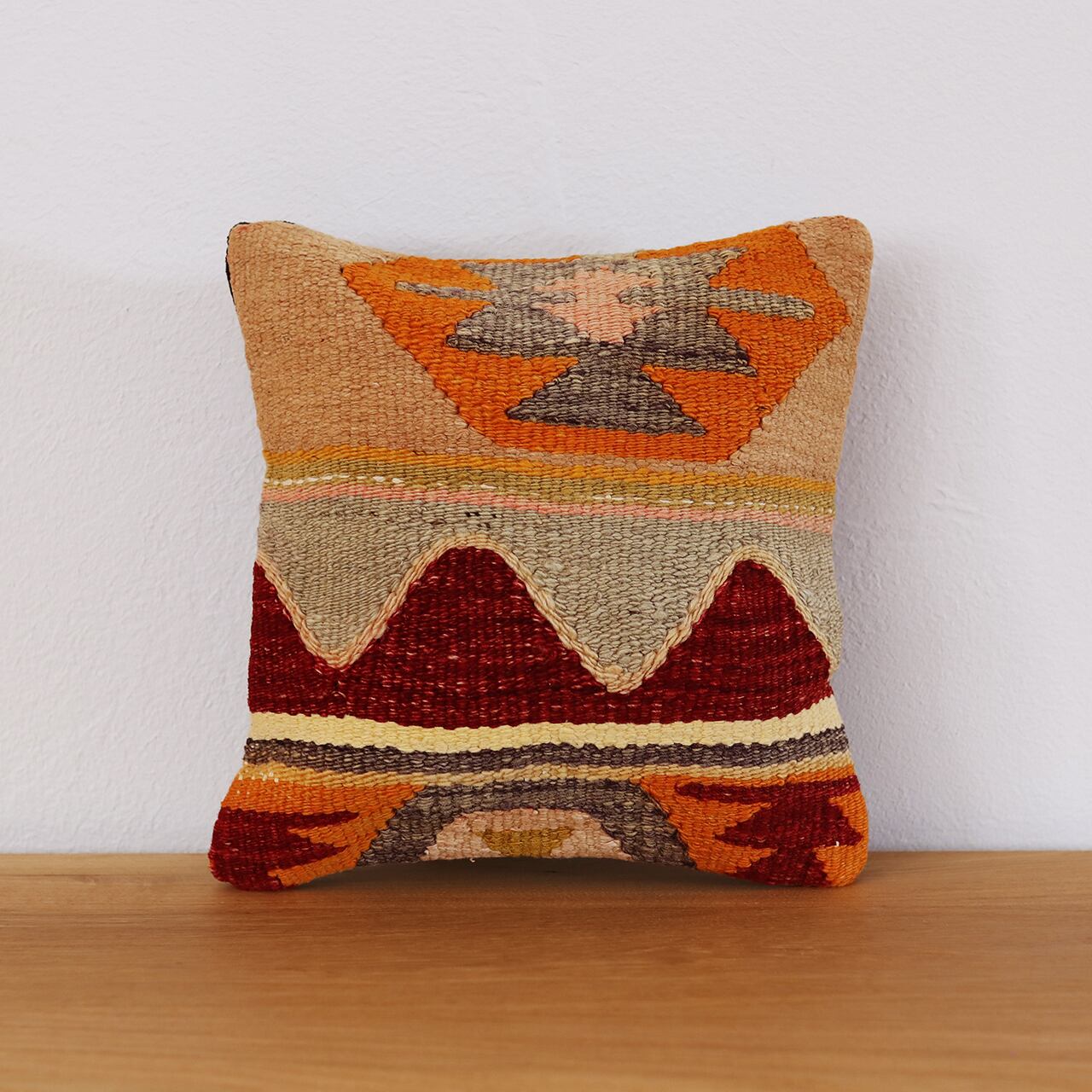 クッションカバー】オールドキリム／一点もの／30cm×30cm／クッション