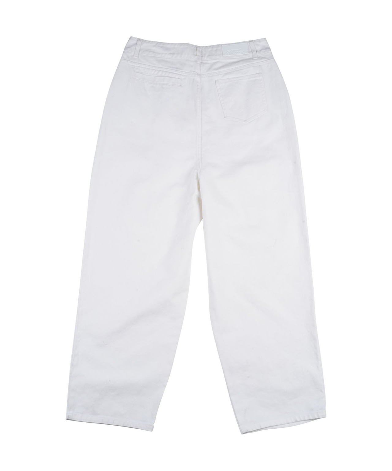 【#Re:room】TUCK WIDE WHITE DENIM ［REP245］