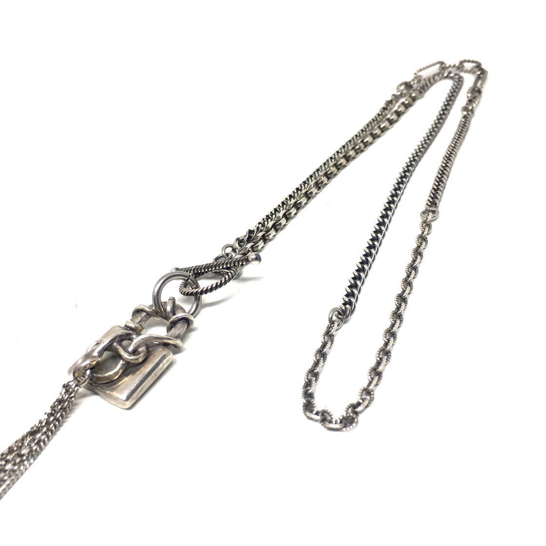 gunda ロングチェーン　ネックレス　シルバー gunda<ガンダ>STEALTH NECKLACE/Long [ステルス ネックレス