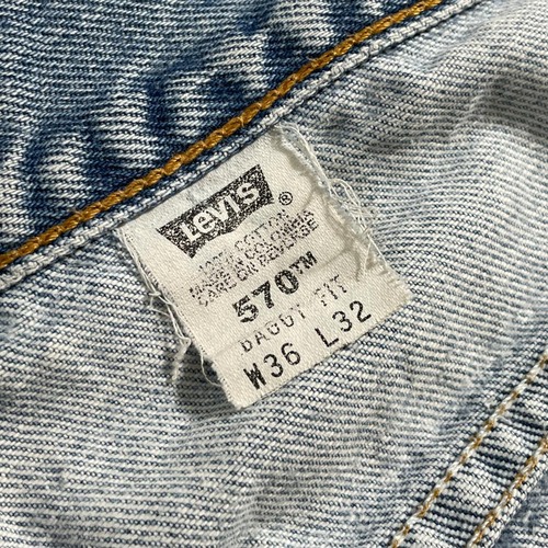 【W36 L32】 コロンビア製 usa levi's リーバイス 570 詳細写真5