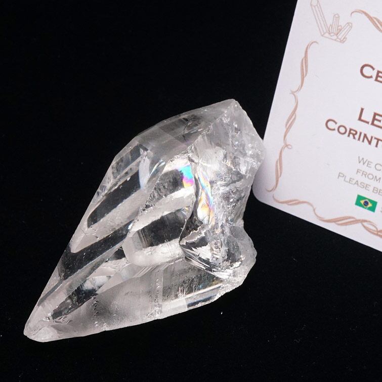 レムリアンシード 水晶 原石 ブラジル ミナスジェライス州 コリント産 証明書付属 一点物 271-663