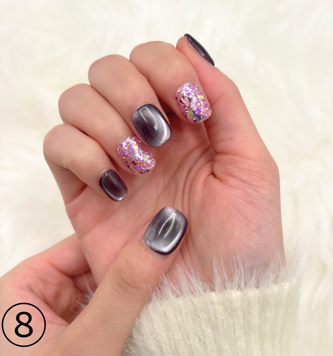 選べる2点ネイルチップセット】1〜8から1点＋全商品から1点