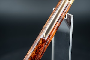 【東洋のローズウッド】 縞紫檀 変わり杢 木象嵌 gold BP フルールドリス