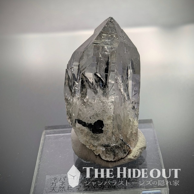 ヒマラヤ水晶オールドストック原石標本004 ティプリン地域産ヘマタイト入り水晶　超絶格好良い＆絶対お得なテリテリ水晶