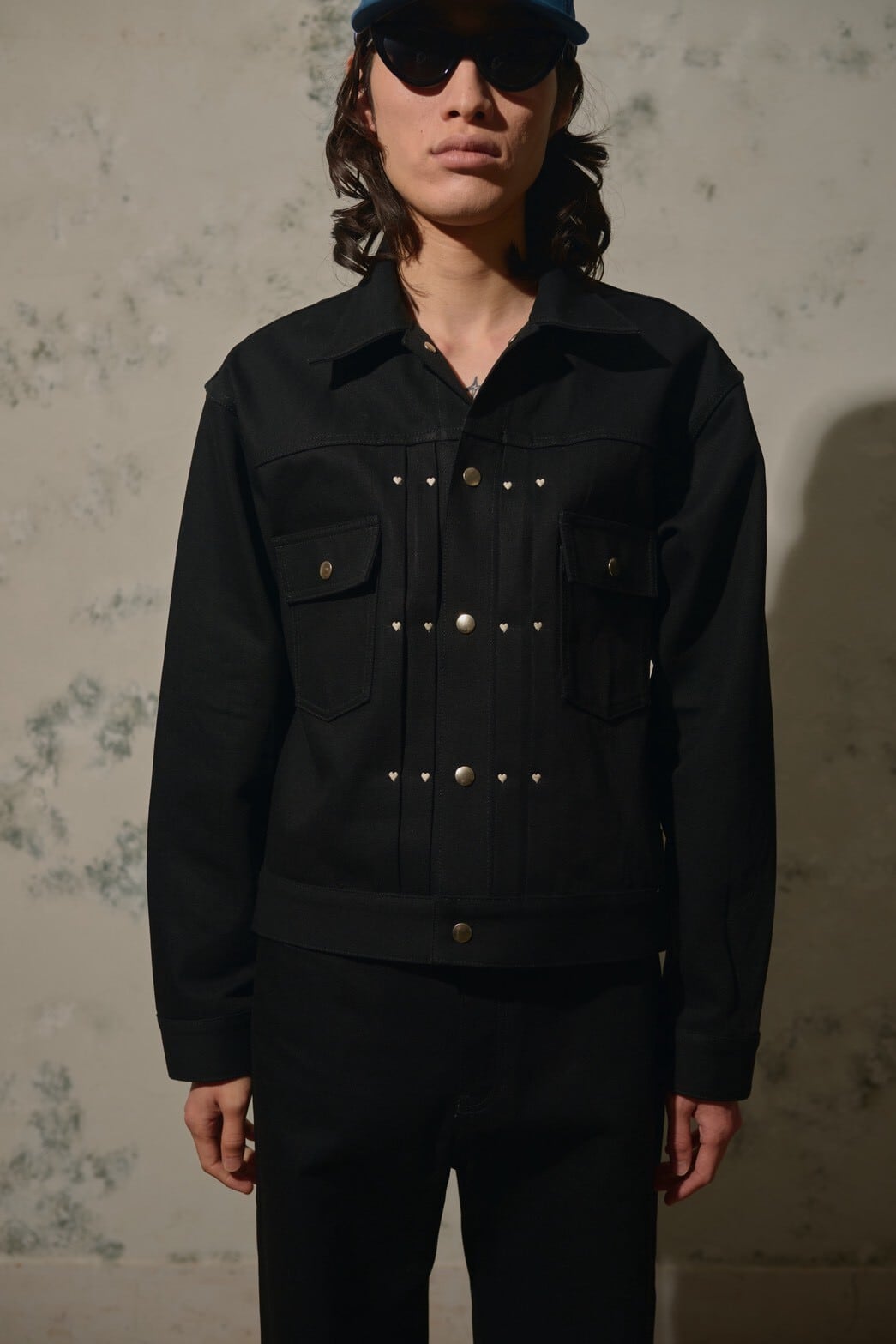 A PUZZLING HOME S.O.A DENIM JACKET-BLACK