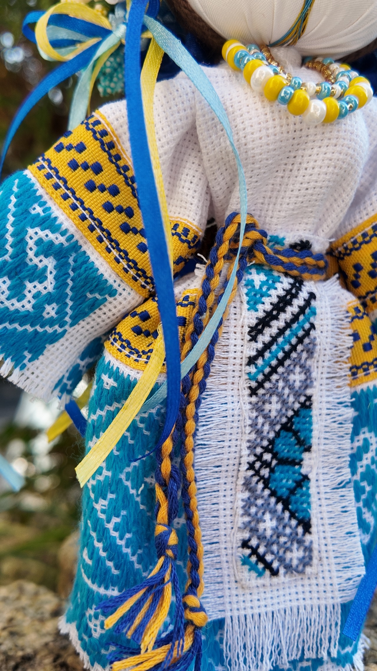 UA.Designer手作りモタンカ 25cm（ウクライナの御守り） - 6