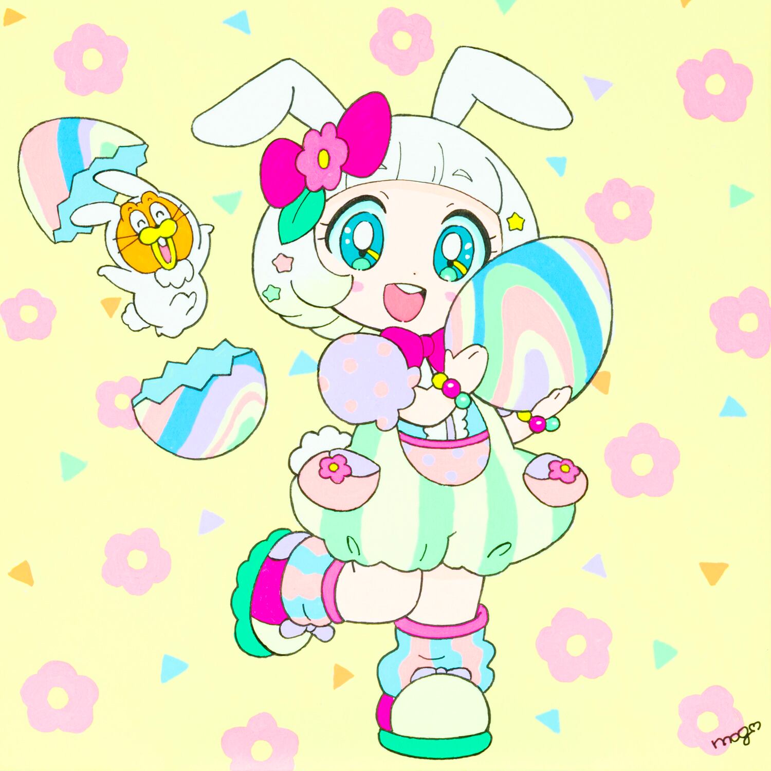 会場売約済】 mog 原画 32 「March」 | TOKYO PiXEL. shop & gallery