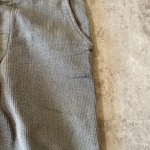 50-60s フレンチワーク ストライプ コットンピケ グレー パンツ W31 詳細写真7