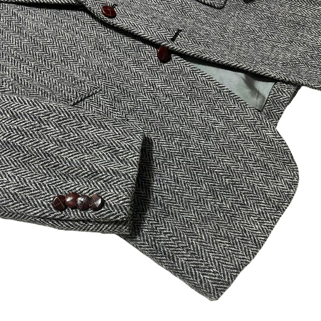 Harris Tweed】ハリスツイード ヘリンボーンツイードジャケット MADE