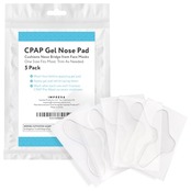 IMPRESA 5パック CPAPマスク用鼻パッド - CPAP鼻パッド - CPAP装置用品 - 睡眠時無呼吸症候群 マスク 快適なパッド - カスタムデザイン サイズ調節可能 - ほとんどのマスク対応CPAPクッション 5枚入り(1パック) 無色