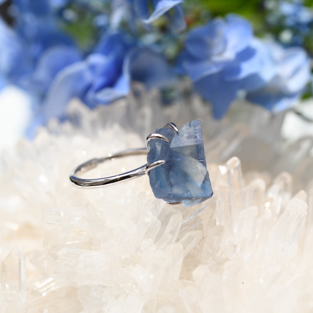 ダイアナマリアフローライト　貫通リング シルバー925 TROZO ダイアナマリアフローライト 貫通リング シルバー925 TROZO 018 Mistic