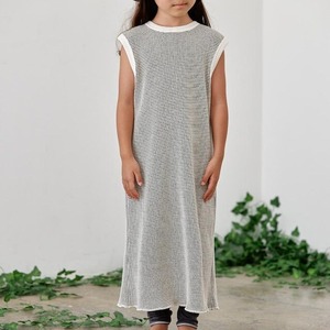 MOUN TEN. "bicolor waffle dress" 0サイズ  [23S-MO16-1317c]