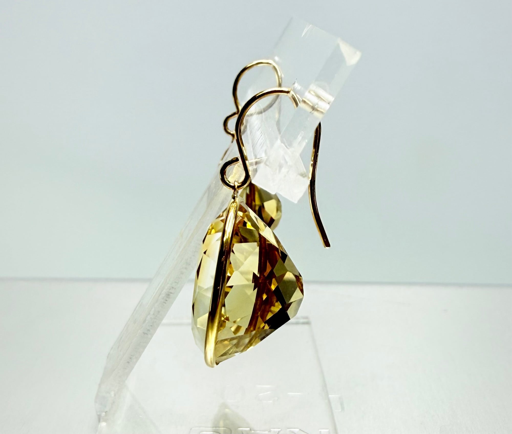 極美品！ シトリン 16.86ct K18 ピアス（LA-8032） | LAGOON