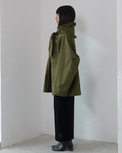 i’m here - Haoli Military Jacket :Khaki|フードストールドッキング/2WAY/ウェザークロス 入荷予定:2026.01.17(M 1点)