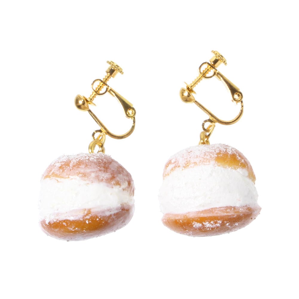 0683]食品サンプル屋さんのイヤリング（マリトッツォ）【メール便不可