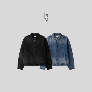 Needle Stitch Washed Denim Jacket (2color)