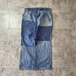 50-60s サンフェード パッチワーク フレンチワーク ブルー パンツ W35