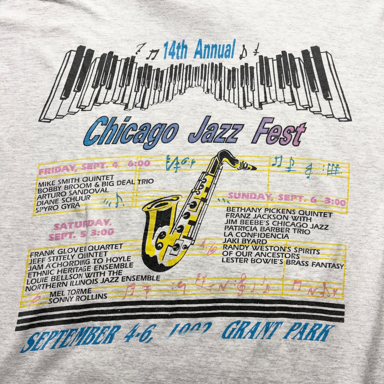 vintage 1992’s CHICAGO JAZZ FESTIVAL tee “MILES DAVIS”