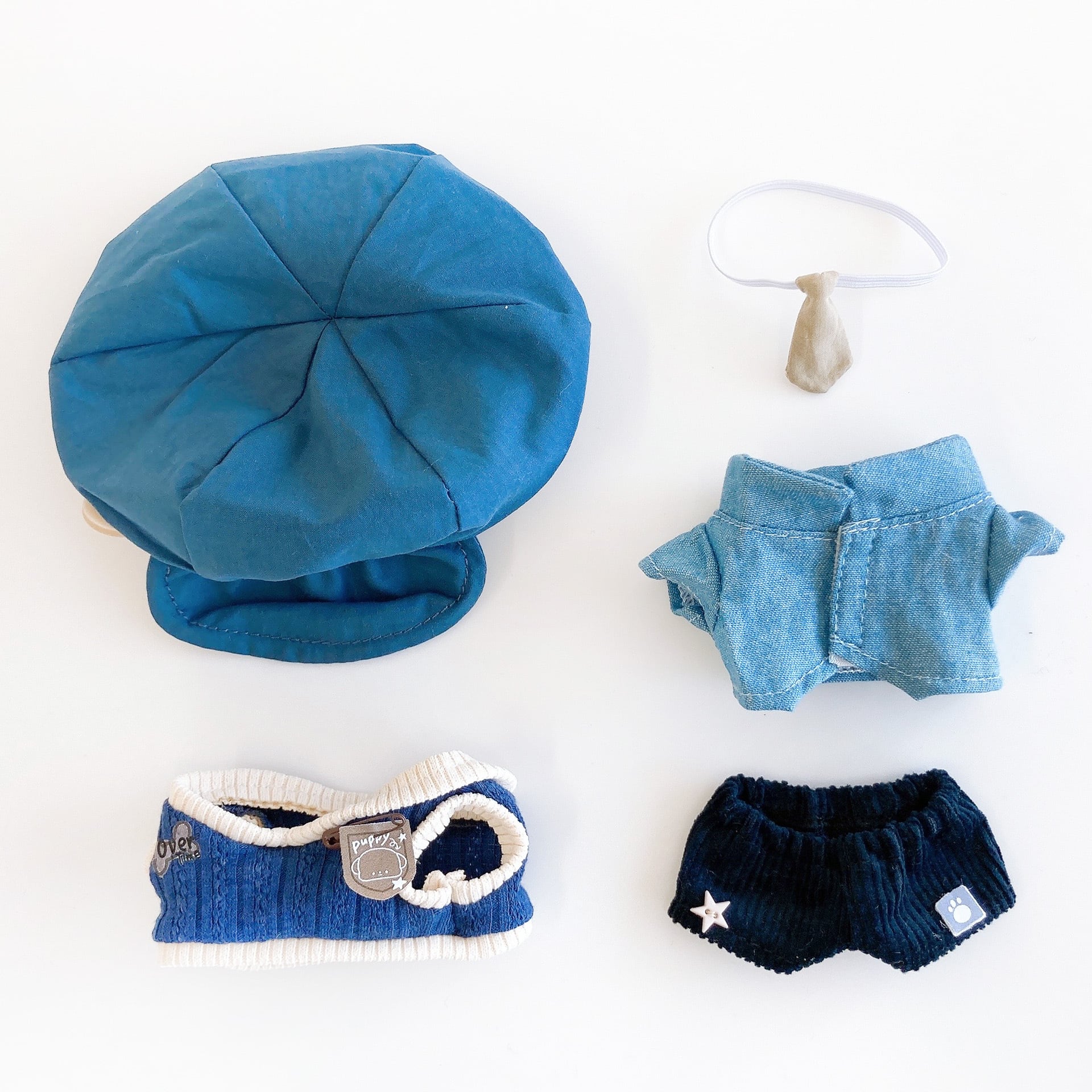 1148【10cm】キャスケットスクールセット | Little Closet │ ぬい服 1148【10cm】キャスケットスクールセット | Little Closet │ ぬい服