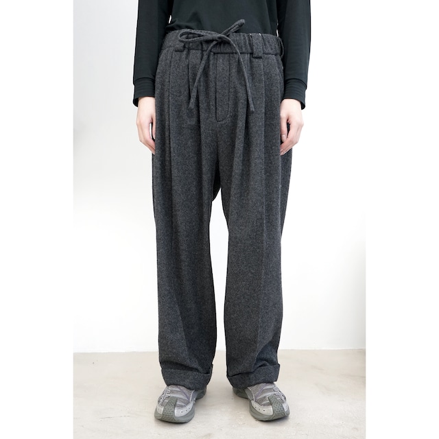 [Blanc YM] (ブランワイエム) BL-22AW-CW3WP  Cashmere wool 3tack wide pants