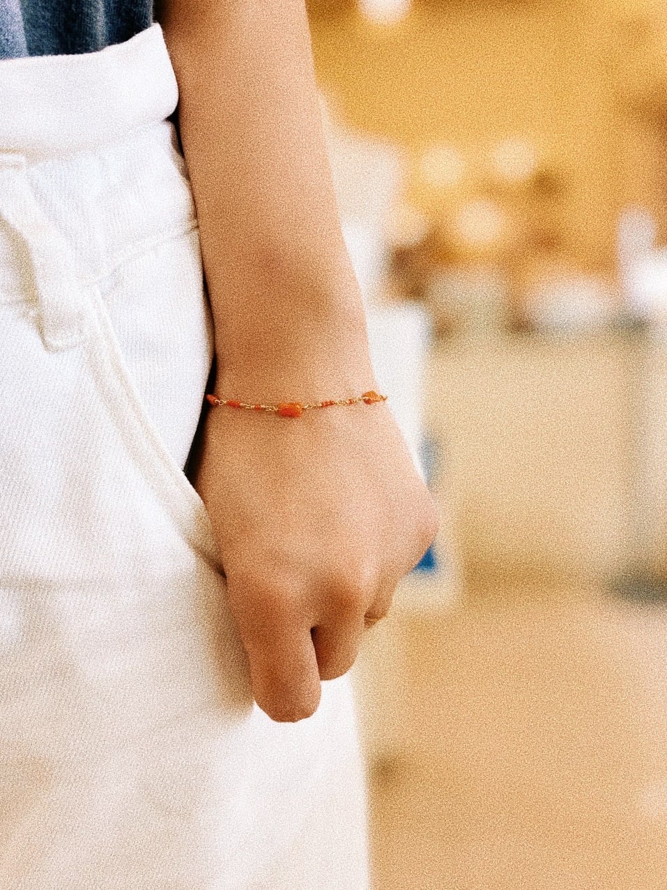 チェーンブレスレット 赤珊瑚 | セカンドハグ