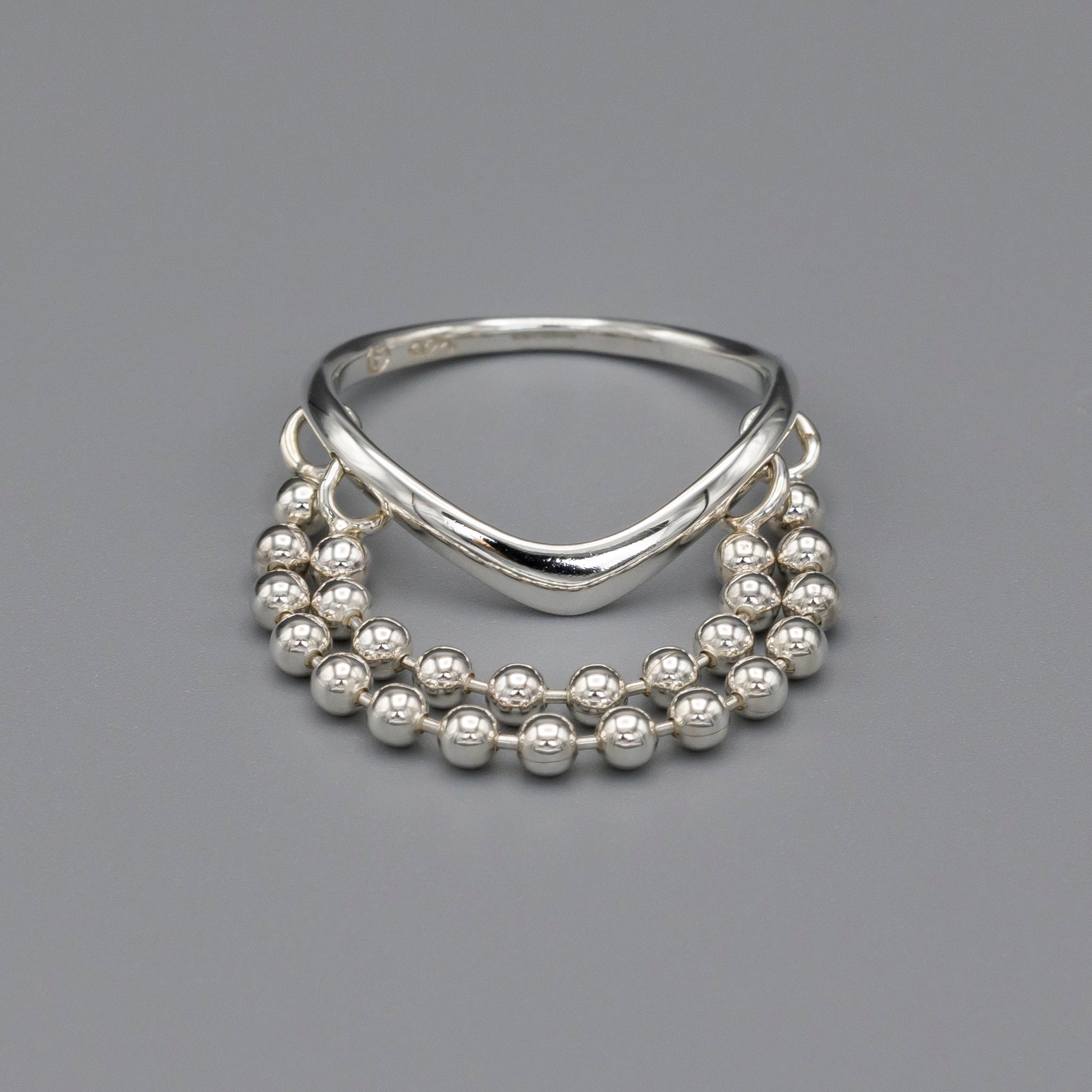 アクセサリー FLYNK Heritage ball chain ring Silver Heritage ball chain ring Silver | FLYNK