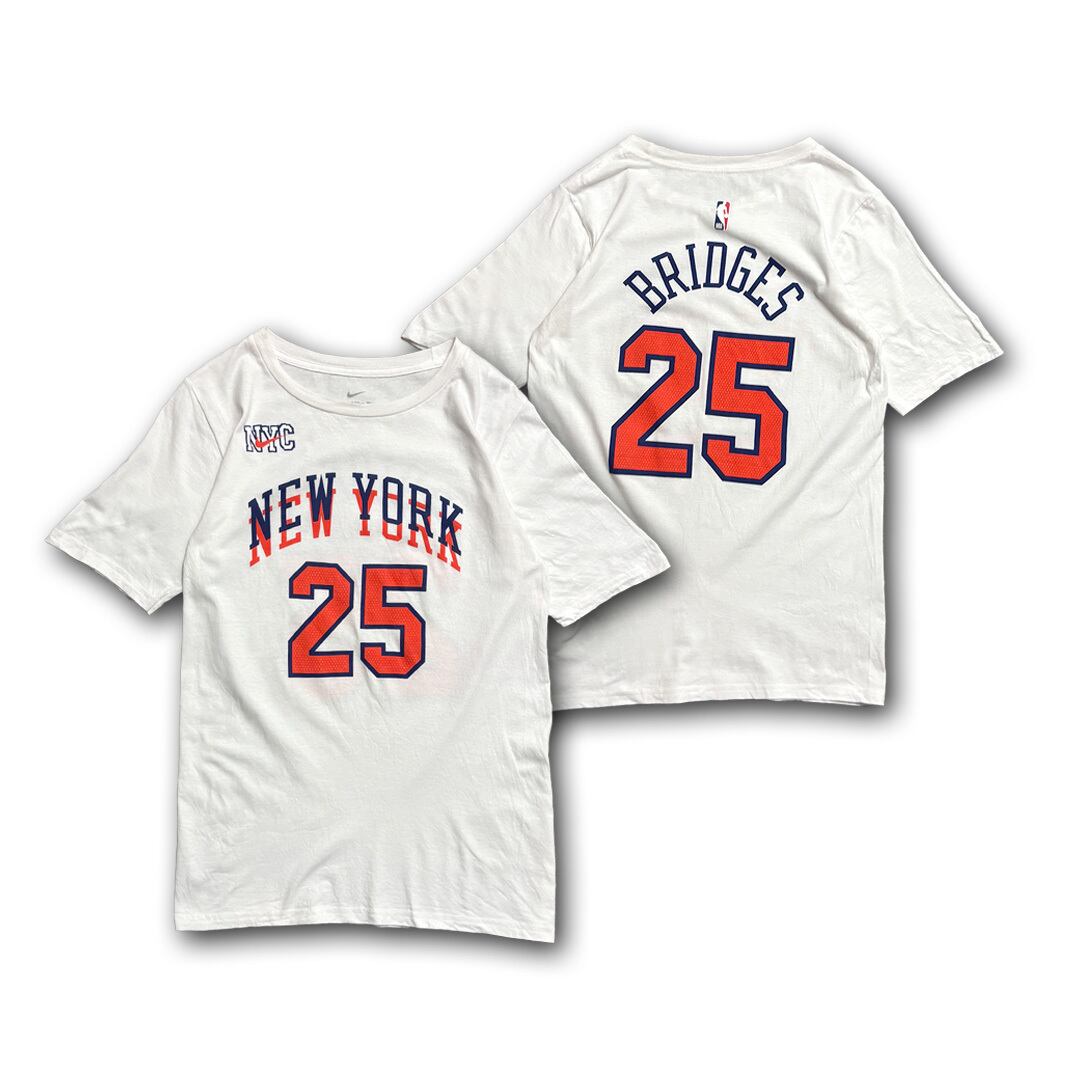 Mikal Bridges 【New York Knicks】 Kids Numbering T-shirt. NIKE