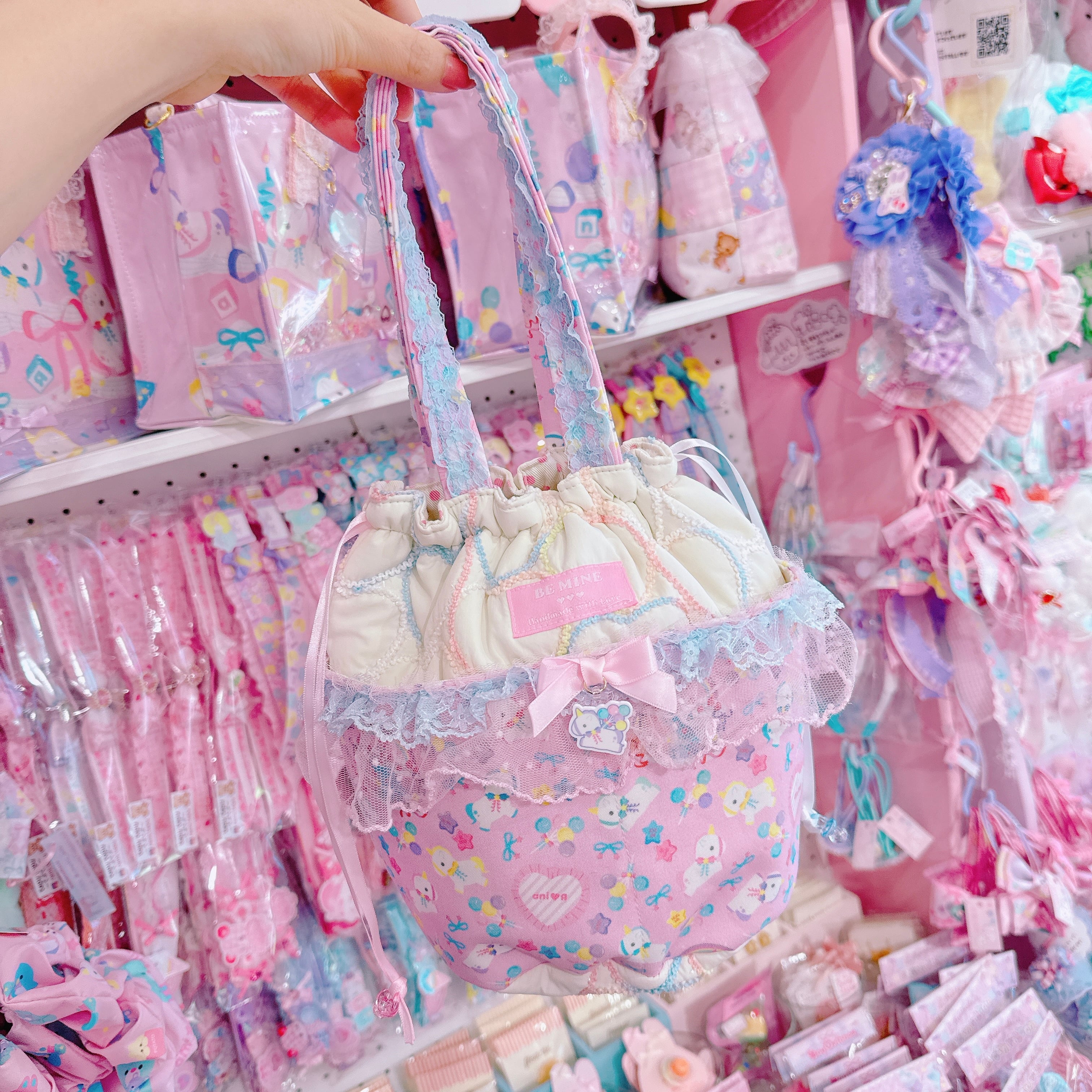 【E3】102-5丸底巾着2wayバッグ(ショルダーひも別売)