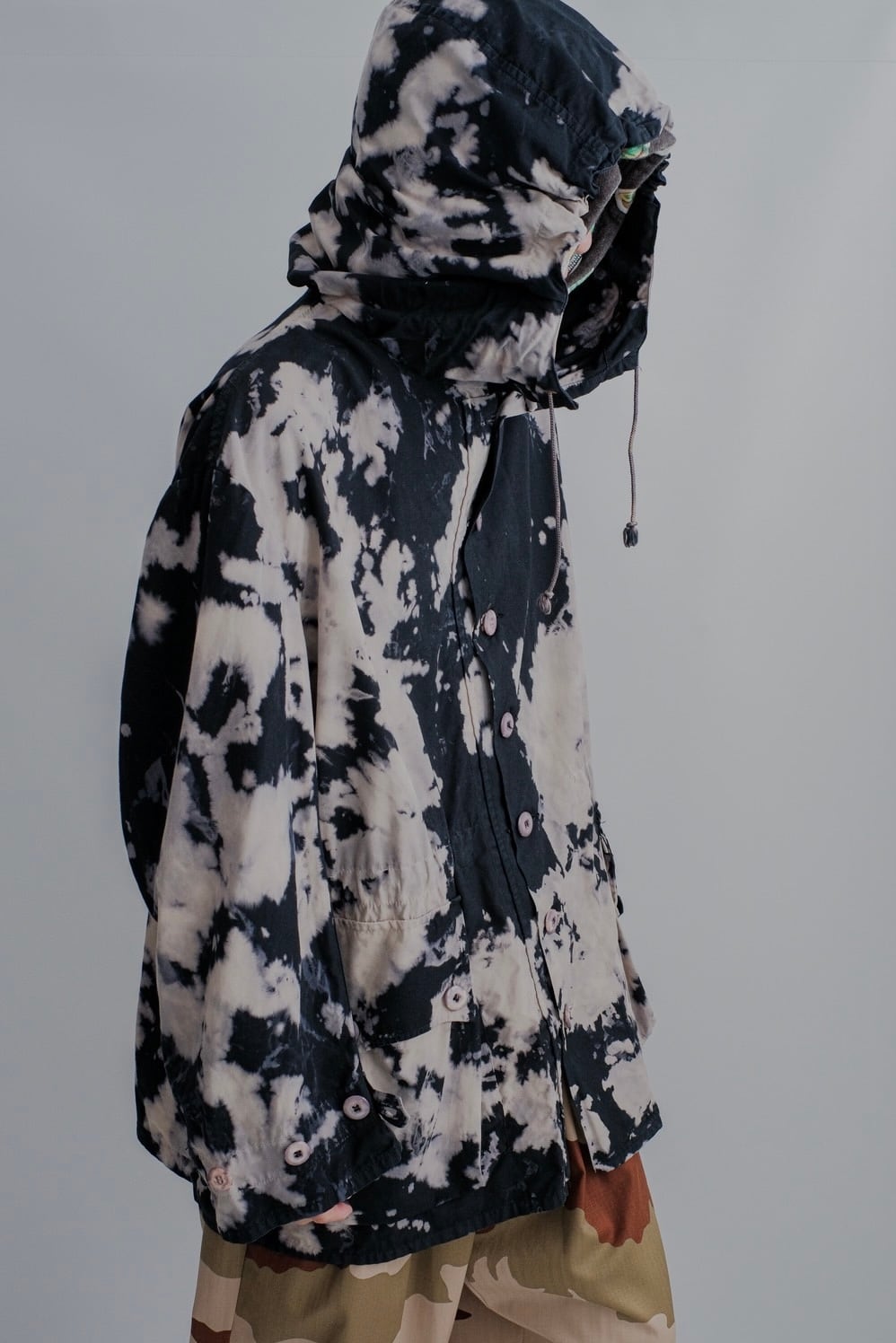 1960s Swedish Army M62 Snow Parka overdye&bleach