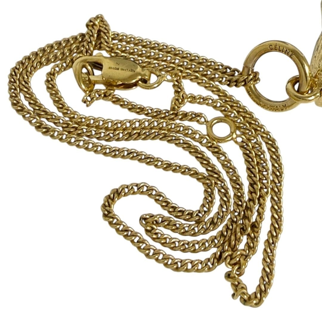 セリーヌ アルファベットチャーム ペンダント ネックレス イニシャル R