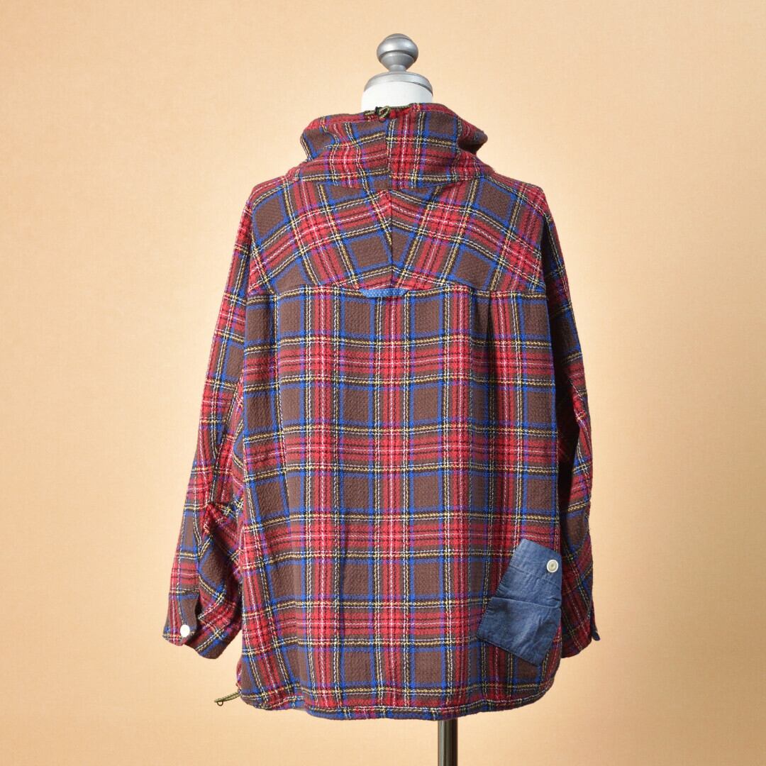 快晴堂 カイセイドウ ガールズタータンチェック・アルピーノスタンドヤッケ・ココアタータン【送料無料】