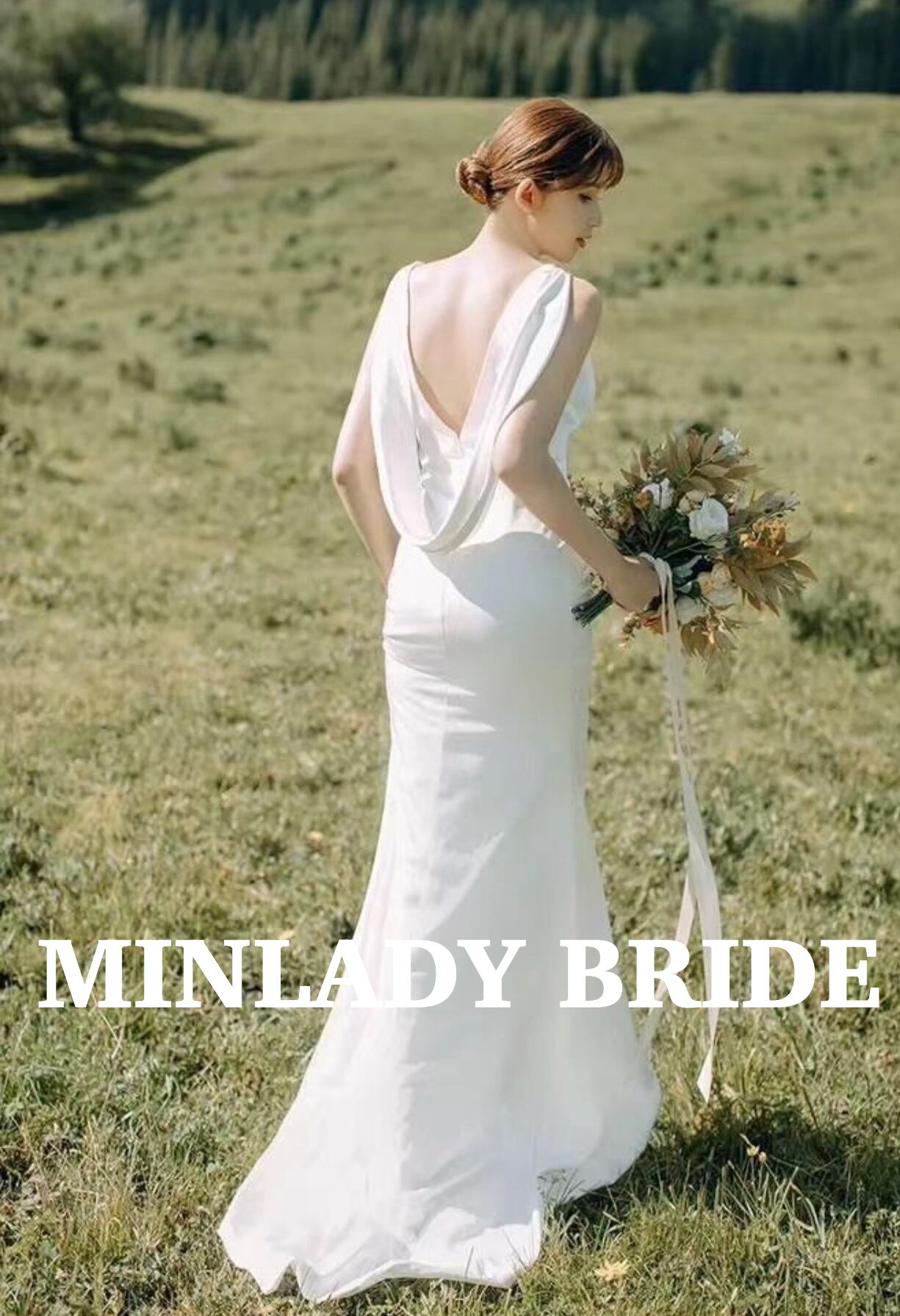 バックシャン ソフトマーメイド ウエディングドレス | MINLADY BRIDE