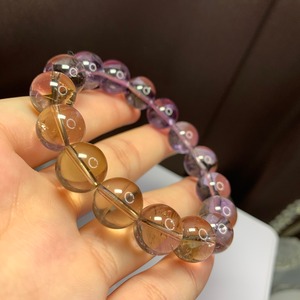 アメジスト・アメトリン・シトリン★グラデーションブレスレット