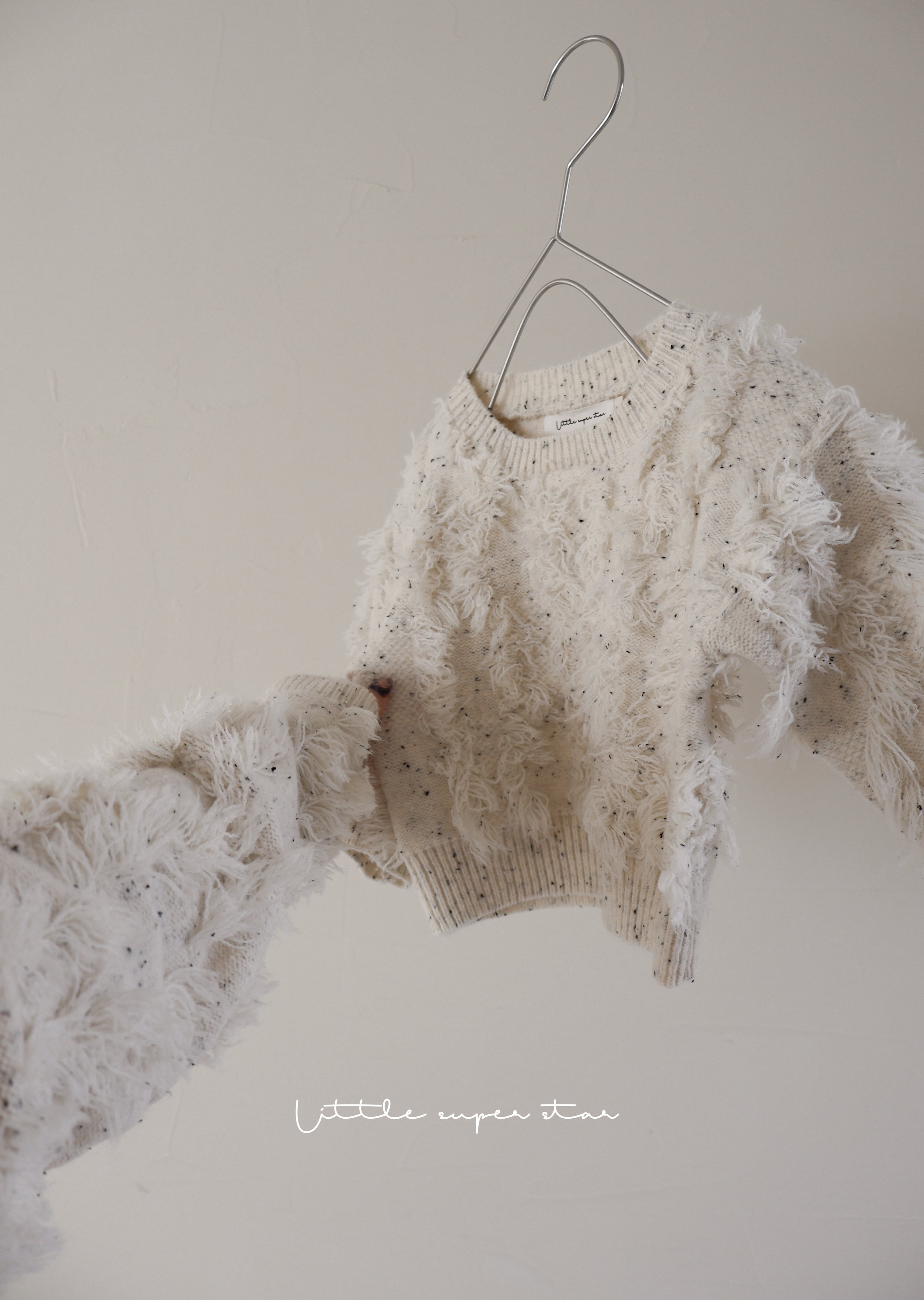 〈即納〉fringe knit/kids