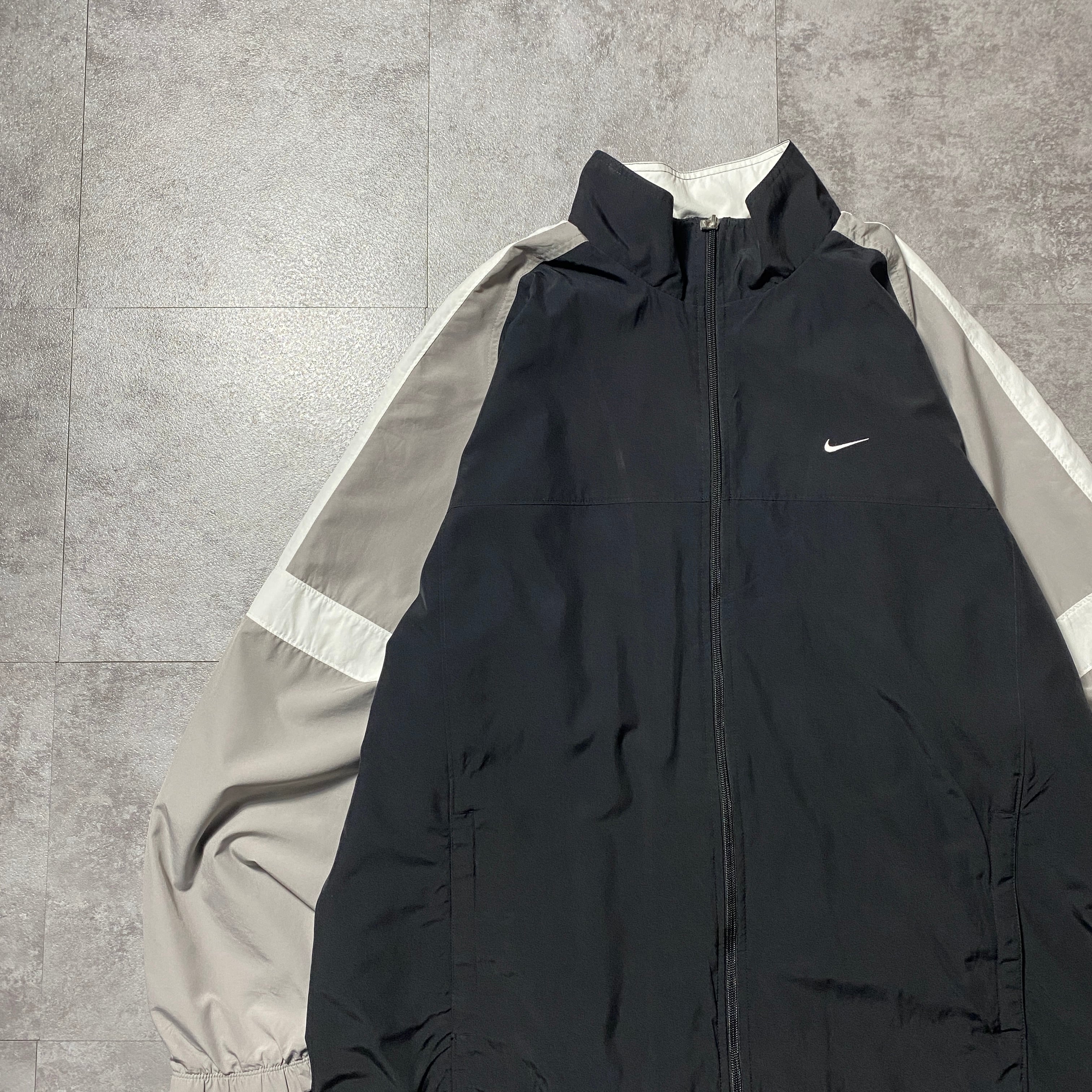 00's NIKE ナイキ スウォッシュ 刺繍ワンポイント バックロゴ ブラック