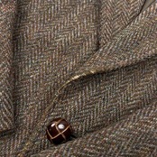 Harris Tweed ハリスツイード ヘリンボーン 2B ウール テーラードジャケット94A6 /メンズ バスケットボタン