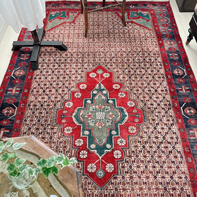 トルコ ヴィンテージラグ TR004 | ウシャク | 158cm × 292cm