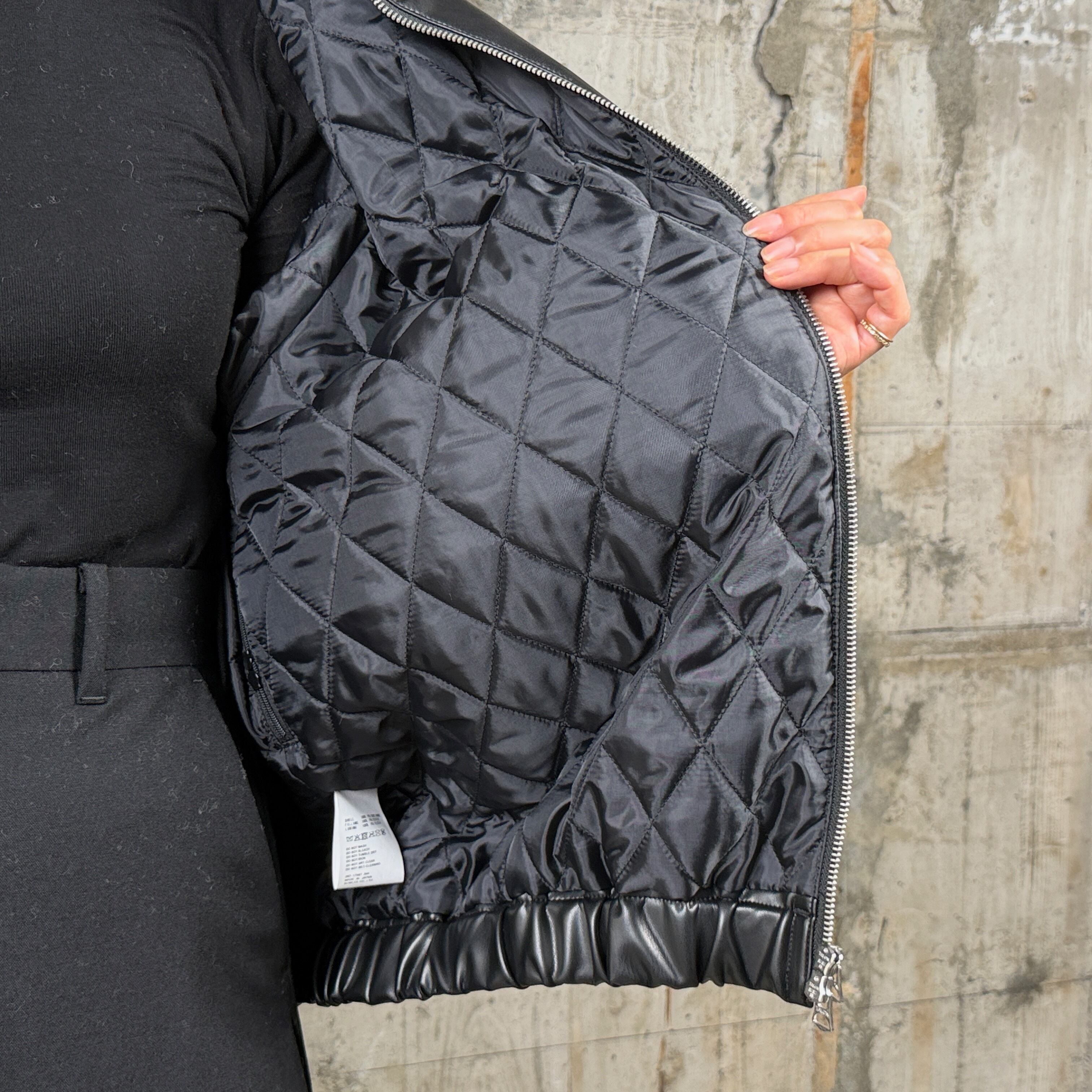 HYKE【ハイク】 FAUX LEATHER JACKET (17587) / BLACK | glamour online