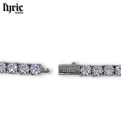 5mm 50cm luxury tennis necklace silver