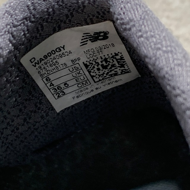 Newbalance WA900GY スリッポンシューズ メッシュ US6D