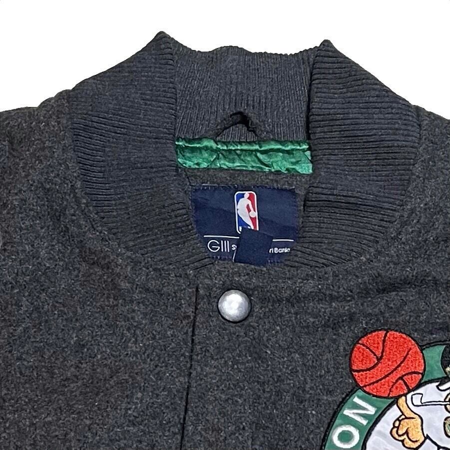 size L】GⅢ NBA CELTICS セルティックス スタジャン ブルゾン 