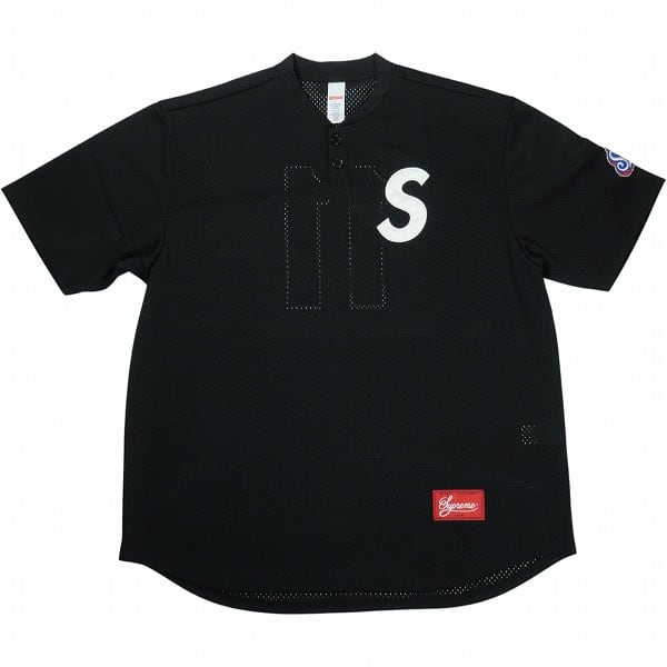 Size【L】 SUPREME シュプリーム 25SS S Logo Baseball Henley Black